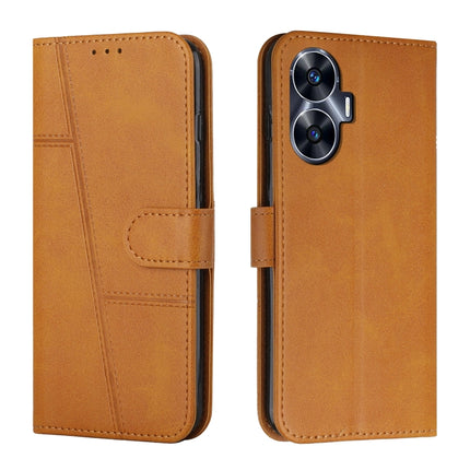 Stitching Calf Texture Buckle Leather Phone Case, For Realme 11 Pro/11 Pro+, For Realme C65 4G, For Realme 9i 5G/V20 5G/V30t/V30, For Realme C55