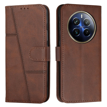 Stitching Calf Texture Buckle Leather Phone Case, For Realme 12, For Realme 12+, For Realme 12 Pro+, For Realme C67 4G Global