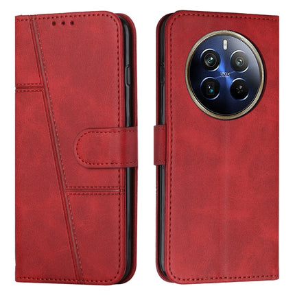 Stitching Calf Texture Buckle Leather Phone Case, For Realme 12, For Realme 12+, For Realme 12 Pro+, For Realme C67 4G Global