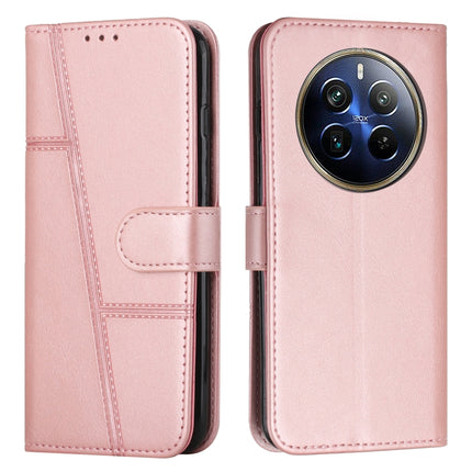 Stitching Calf Texture Buckle Leather Phone Case, For Realme 12, For Realme 12+, For Realme 12 Pro+, For Realme C67 4G Global