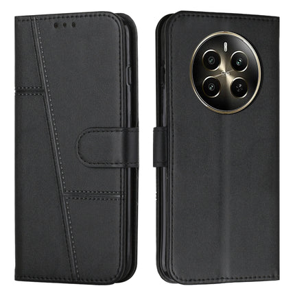 Stitching Calf Texture Buckle Leather Phone Case, For Realme 12, For Realme 12+, For Realme 12 Pro+, For Realme C67 4G Global