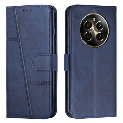 Stitching Calf Texture Buckle Leather Phone Case, For Realme 12, For Realme 12+, For Realme 12 Pro+, For Realme C67 4G Global