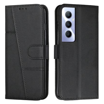 Stitching Calf Texture Buckle Leather Phone Case, For Realme 11 Pro/11 Pro+, For Realme C65 4G, For Realme 9i 5G/V20 5G/V30t/V30, For Realme C55