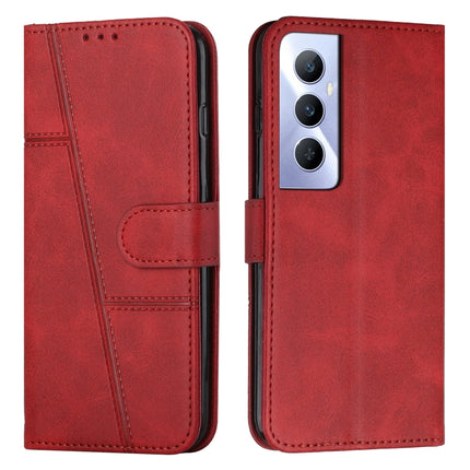 Stitching Calf Texture Buckle Leather Phone Case, For Realme 11 Pro/11 Pro+, For Realme C65 4G, For Realme 9i 5G/V20 5G/V30t/V30, For Realme C55