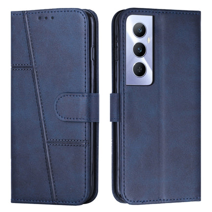 Stitching Calf Texture Buckle Leather Phone Case, For Realme 11 Pro/11 Pro+, For Realme C65 4G, For Realme 9i 5G/V20 5G/V30t/V30, For Realme C55