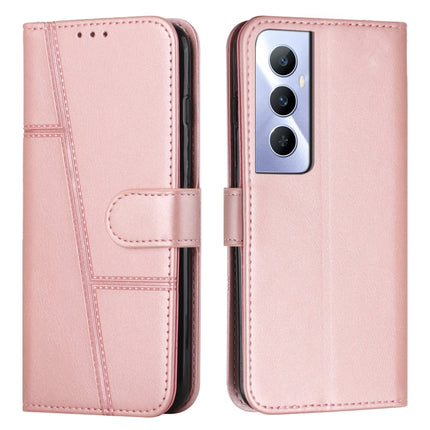 Stitching Calf Texture Buckle Leather Phone Case, For Realme 11 Pro/11 Pro+, For Realme C65 4G, For Realme 9i 5G/V20 5G/V30t/V30, For Realme C55
