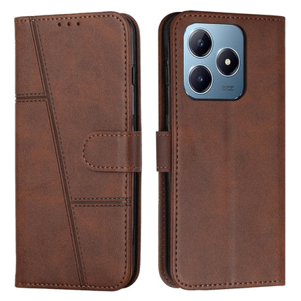 Stitching Calf Texture Buckle Leather Phone Case, For Realme 14 Pro+, For Realme 14 Pro, For Realme C75 / V60 Pro, For Realme C63