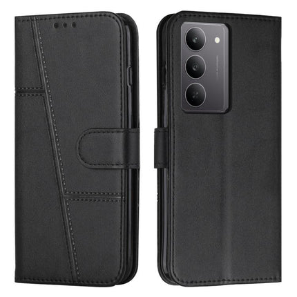Stitching Calf Texture Buckle Leather Phone Case, For Realme 14 Pro+, For Realme 14 Pro, For Realme C75 / V60 Pro, For Realme C63