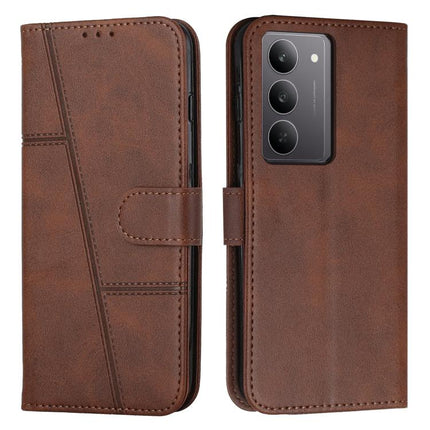 Stitching Calf Texture Buckle Leather Phone Case, For Realme 14 Pro+, For Realme 14 Pro, For Realme C75 / V60 Pro, For Realme C63