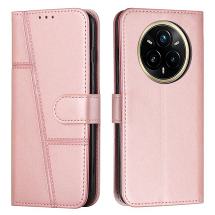 Stitching Calf Texture Buckle Leather Phone Case, For Realme 14 Pro+, For Realme 14 Pro, For Realme C75 / V60 Pro, For Realme C63