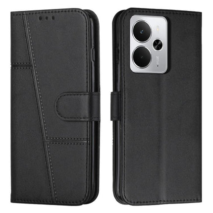 Stitching Calf Texture Buckle Leather Phone Case, For Realme Narzo 80 Lite 4G, For Realme 15 / 15 Pro, For Realme C71 4G, For Realme 14 / P3 5G / 14T 5G