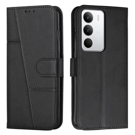 Stitching Calf Texture Buckle Leather Phone Case, For Realme Narzo 80 Lite 4G, For Realme 15 / 15 Pro, For Realme C71 4G, For Realme 14 / P3 5G / 14T 5G