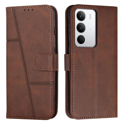 Stitching Calf Texture Buckle Leather Phone Case, For Realme Narzo 80 Lite 4G, For Realme 15 / 15 Pro, For Realme C71 4G, For Realme 14 / P3 5G / 14T 5G