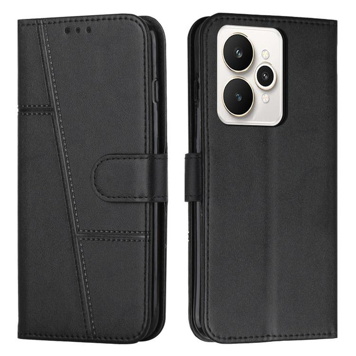 Stitching Calf Texture Buckle Leather Phone Case, For Realme Narzo 80 Lite 4G, For Realme 15 / 15 Pro, For Realme C71 4G, For Realme 14 / P3 5G / 14T 5G