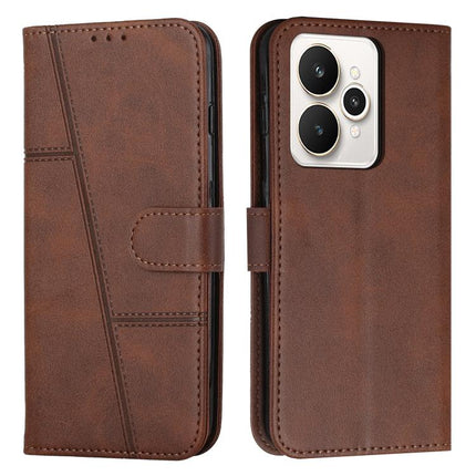 Stitching Calf Texture Buckle Leather Phone Case, For Realme Narzo 80 Lite 4G, For Realme 15 / 15 Pro, For Realme C71 4G, For Realme 14 / P3 5G / 14T 5G