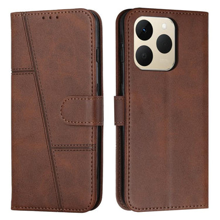 Stitching Calf Texture Buckle Leather Phone Case, For Realme 16 Pro 5G, For Realme C85 5G / 15x 5G India, For Realme C85 Pro 4G, For Realme 15T 5G