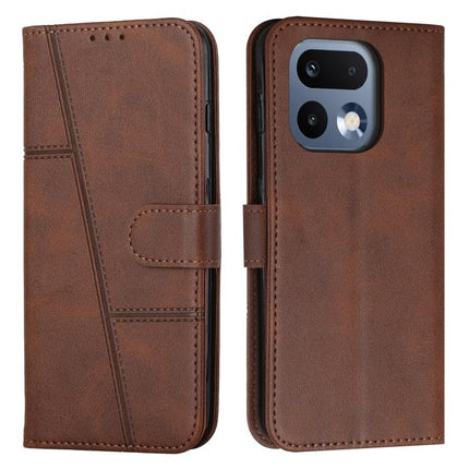 Stitching Calf Texture Buckle Leather Phone Case, For Realme 16 Pro 5G, For Realme C85 5G / 15x 5G India, For Realme C85 Pro 4G, For Realme 15T 5G