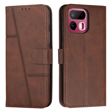 Stitching Calf Texture Buckle Leather Phone Case, For Realme 16T 5G, For Realme P4 Power 5G, For Realme 16 5G, For Realme 16 Pro+ 5G