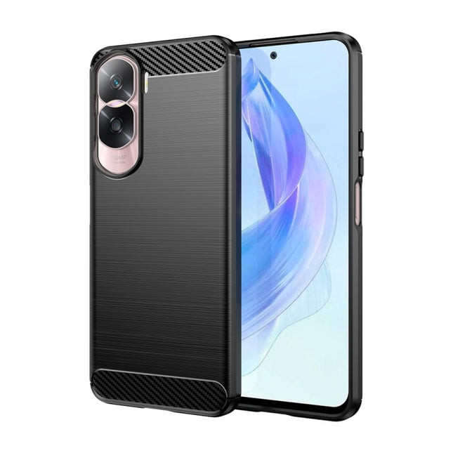 Brushed Texture Carbon Fiber TPU Phone Case, For Honor 90 Pro, For Honor X6a, For Honor X9B, For Honor 90 Lite, For Honor Play 8T, For Honor Play 50 Plus, For Honor 90 / 80, For Honor X50