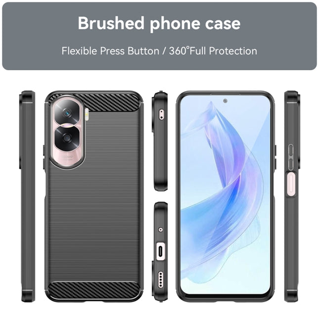 Brushed Texture Carbon Fiber TPU Phone Case, For Honor 90 Pro, For Honor X6a, For Honor X9B, For Honor 90 Lite, For Honor Play 8T, For Honor Play 50 Plus, For Honor 90 / 80, For Honor X50