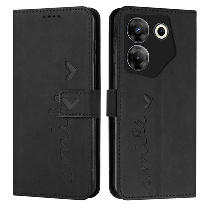 Skin Feel Heart Pattern Leather Phone Case, For Tecno Pova Neo 3, For Tecno Camon 20 Premier, For Tecno Pova 5 4G, For Tecno Camon 20 Pro 5G