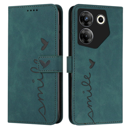 Skin Feel Heart Pattern Leather Phone Case, For Tecno Pova Neo 3, For Tecno Camon 20 Premier, For Tecno Pova 5 4G, For Tecno Camon 20 Pro 5G