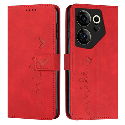 Skin Feel Heart Pattern Leather Phone Case, For Tecno Pova Neo 3, For Tecno Camon 20 Premier, For Tecno Pova 5 4G, For Tecno Camon 20 Pro 5G