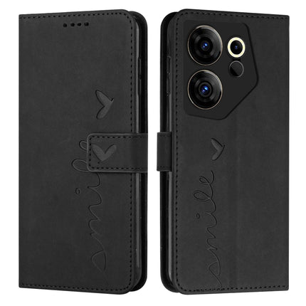 Skin Feel Heart Pattern Leather Phone Case, For Tecno Pova Neo 3, For Tecno Camon 20 Premier, For Tecno Pova 5 4G, For Tecno Camon 20 Pro 5G