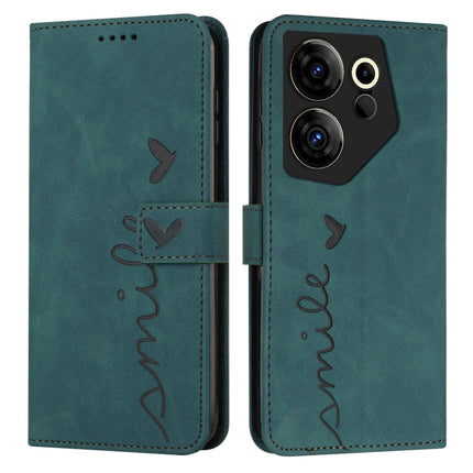 Skin Feel Heart Pattern Leather Phone Case, For Tecno Pova Neo 3, For Tecno Camon 20 Premier, For Tecno Pova 5 4G, For Tecno Camon 20 Pro 5G