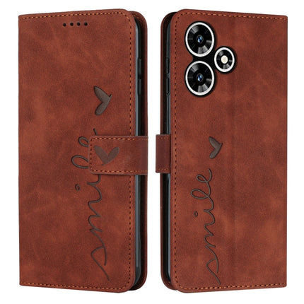 Skin Feel Heart Pattern Leather Phone Case, For Infinix Note 30 VIP, For Infinix Hot 30