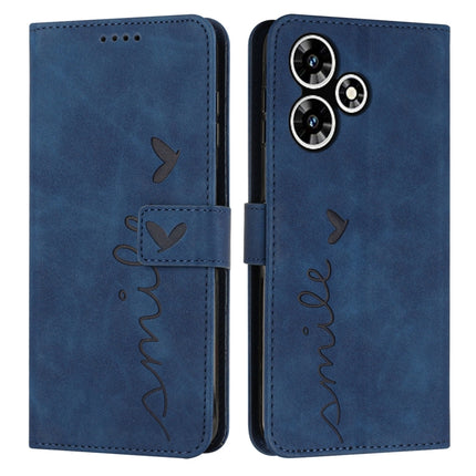 Skin Feel Heart Pattern Leather Phone Case, For Infinix Note 30 VIP, For Infinix Hot 30