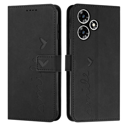 Skin Feel Heart Pattern Leather Phone Case, For Infinix Note 30 VIP, For Infinix Hot 30