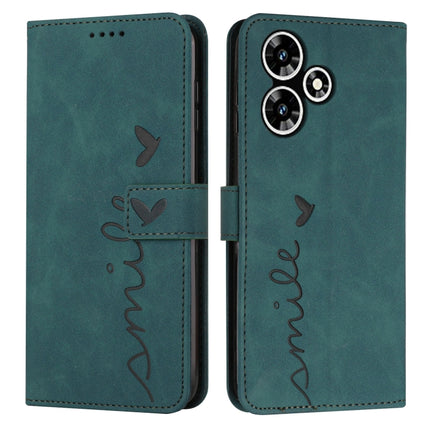 Skin Feel Heart Pattern Leather Phone Case, For Infinix Note 30 VIP, For Infinix Hot 30