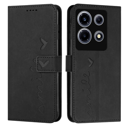 Skin Feel Heart Pattern Leather Phone Case, For Infinix Note 30 VIP, For Infinix Hot 30