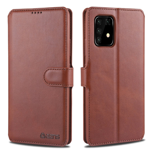 AZNS Calf Texture Horizontal Flip Leather Case, with Holder & Card Slots & Wallet & Photo Frame, For Samsung Galaxy A91 / S10 Lite, For Samsung Galaxy S20, For Samsung Galaxy S20 Plus, For Samsung Galaxy S20 Ultra, For Samsung Galaxy A71 5G������������...
