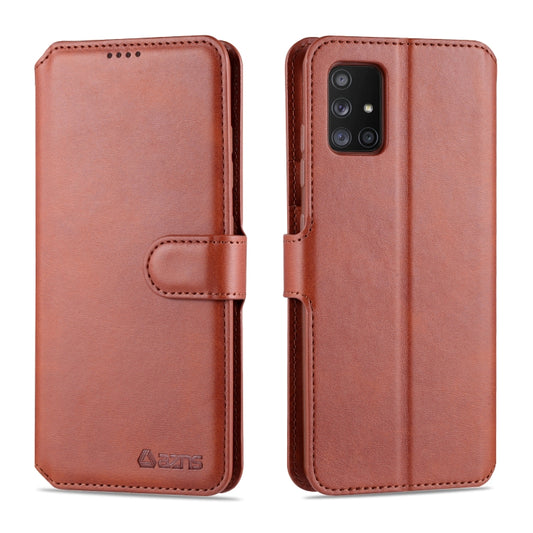 AZNS Calf Texture Horizontal Flip Leather Case, with Holder & Card Slots & Wallet & Photo Frame, For Samsung Galaxy A71