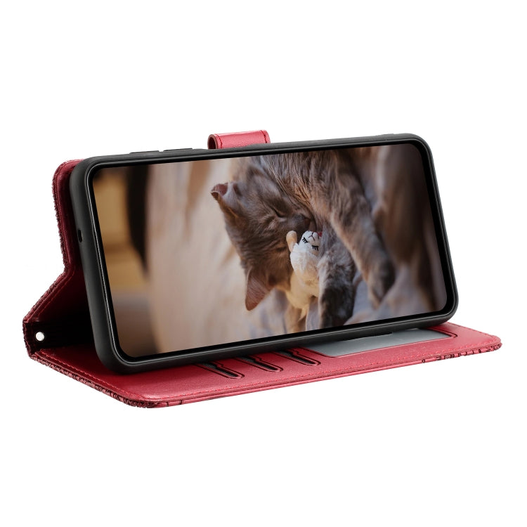 Leder-Handyhülle mit Katzenprägung und Umhängeband, für iPhone 14 Pro Max, für iPhone 7 / 8 / SE 2020 / SE 2022, für iPhone 13 Pro Max, für iPhone 13 Pro, für iPhone 13, für iPhone 13 mini