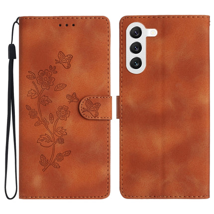 Flower Butterfly Embossing Pattern Leather Phone Case, For Samsung Galaxy S23 5G, For Samsung Galaxy A14 5G, For Samsung Galaxy A04, For Samsung Galaxy A04s