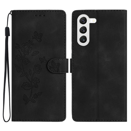 Flower Butterfly Embossing Pattern Leather Phone Case, For Samsung Galaxy S23 5G, For Samsung Galaxy A14 5G, For Samsung Galaxy A04, For Samsung Galaxy A04s