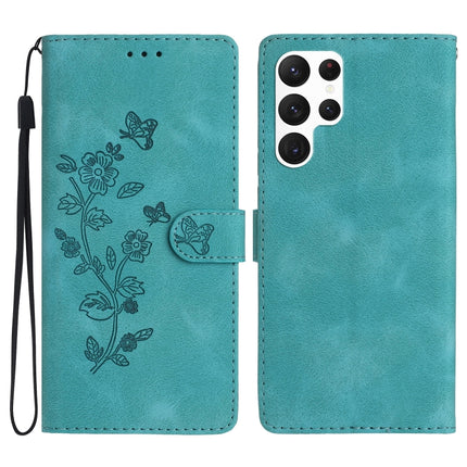 Flower Butterfly Embossing Pattern Leather Phone Case, For Samsung Galaxy A54 5G, For Samsung Galaxy A23e / A23s, For Samsung Galaxy A04e, For Samsung Galaxy S23 Ultra 5G