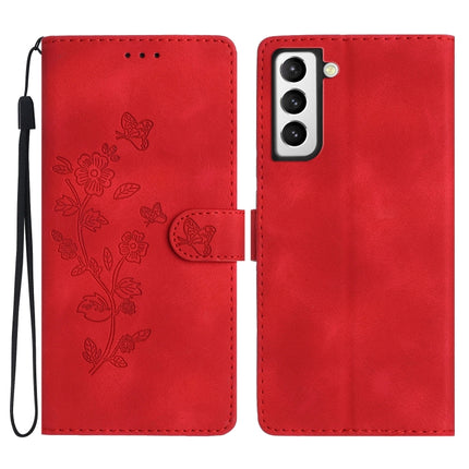 Flower Butterfly Embossing Pattern Leather Phone Case, For Samsung Galaxy A13 4G, For Samsung Galaxy M52, For Samsung Galaxy S22 Ultra 5G, For Samsung Galaxy S22+ 5G