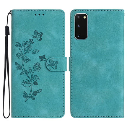 Flower Butterfly Embossing Pattern Leather Phone Case, For Samsung Galaxy A21s, For Samsung Galaxy S20 Ultra, For Samsung Galaxy S20, For Samsung Galaxy S20+