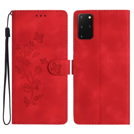 Flower Butterfly Embossing Pattern Leather Phone Case, For Samsung Galaxy A21s, For Samsung Galaxy S20 Ultra, For Samsung Galaxy S20, For Samsung Galaxy S20+