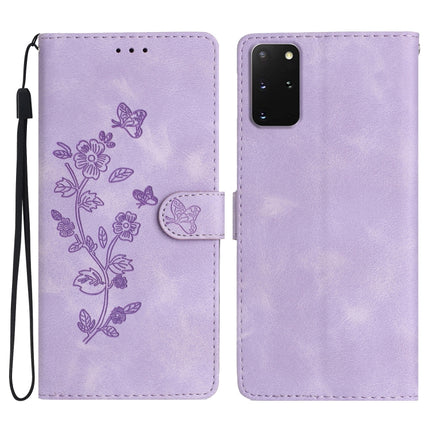 Flower Butterfly Embossing Pattern Leather Phone Case, For Samsung Galaxy A21s, For Samsung Galaxy S20 Ultra, For Samsung Galaxy S20, For Samsung Galaxy S20+