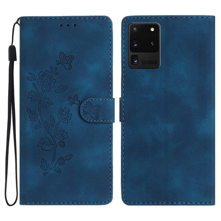 Flower Butterfly Embossing Pattern Leather Phone Case, For Samsung Galaxy A21s, For Samsung Galaxy S20 Ultra, For Samsung Galaxy S20, For Samsung Galaxy S20+