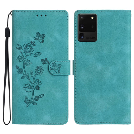 Flower Butterfly Embossing Pattern Leather Phone Case, For Samsung Galaxy A21s, For Samsung Galaxy S20 Ultra, For Samsung Galaxy S20, For Samsung Galaxy S20+