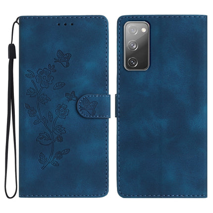 Flower Butterfly Embossing Pattern Leather Phone Case, For Samsung Galaxy S20 FE, For Samsung Galaxy M53, For Samsung Galaxy M23, For Samsung Galaxy A53 5G