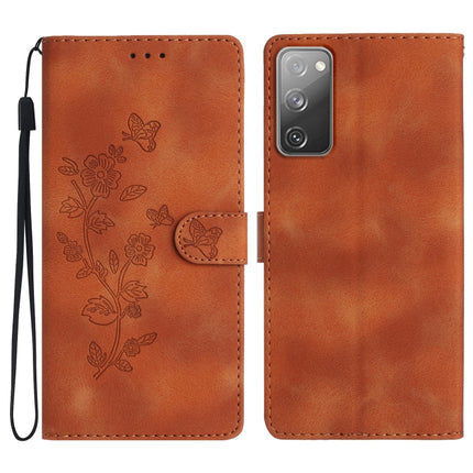 Flower Butterfly Embossing Pattern Leather Phone Case, For Samsung Galaxy S20 FE, For Samsung Galaxy M53, For Samsung Galaxy M23, For Samsung Galaxy A53 5G
