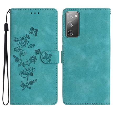 Flower Butterfly Embossing Pattern Leather Phone Case, For Samsung Galaxy S20 FE, For Samsung Galaxy M53, For Samsung Galaxy M23, For Samsung Galaxy A53 5G