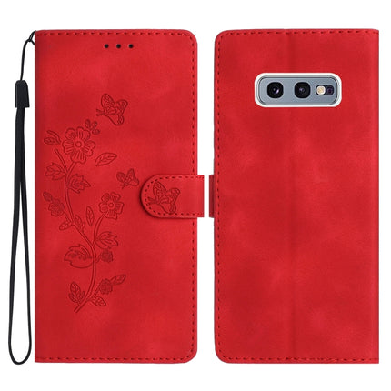 Flower Butterfly Embossing Pattern Leather Phone Case, For Samsung Galaxy A10 / M10, For Samsung Galaxy A20 / A30, For Samsung Galaxy A50, For Samsung Galaxy S10e